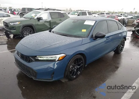 2025 Honda Civic Sport z USA, uszkodzony, nr VIN 2HGFE2F54SH503475